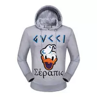 gucci unisex hip hop urban pull embroidered donald duck